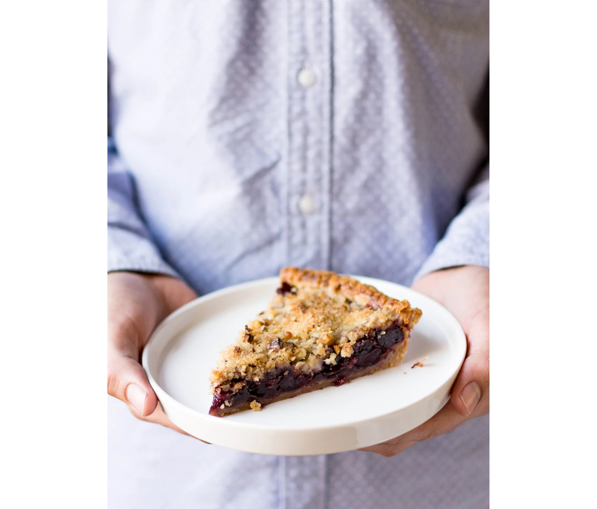 vanilla roasted cherry pie