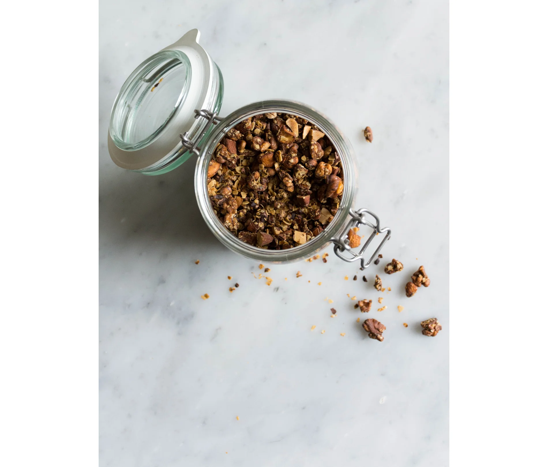 walnut & cacao nib granola