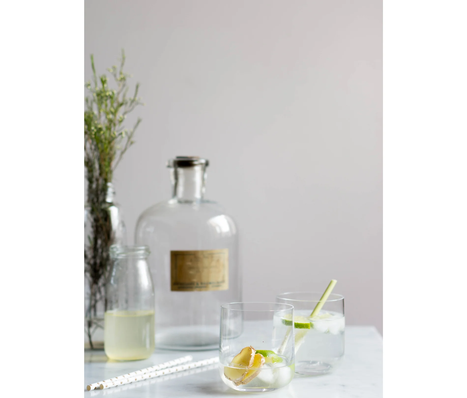 ginger, lime & lemongrass syrup
