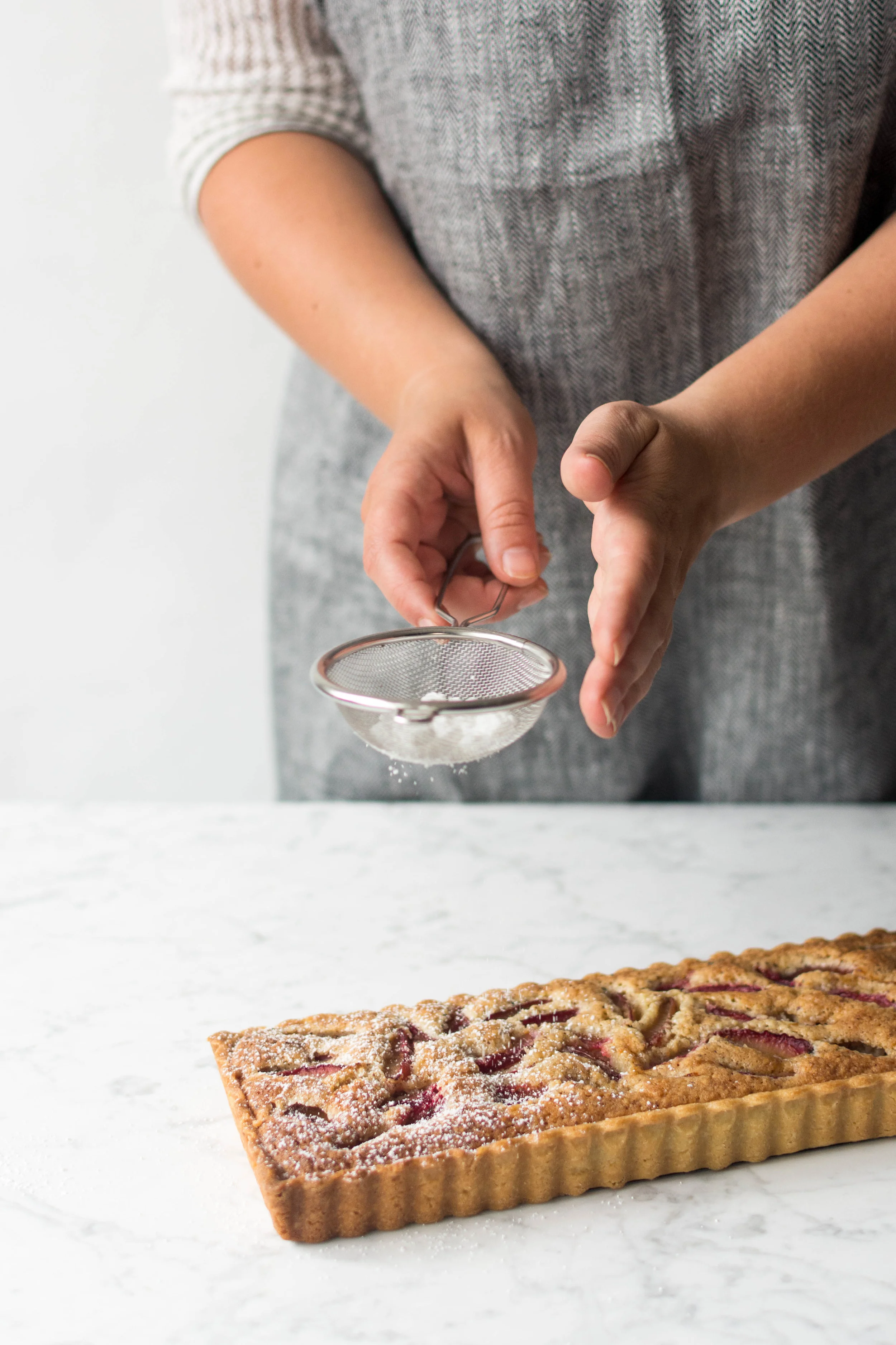 plum hazelnut frangipane tart