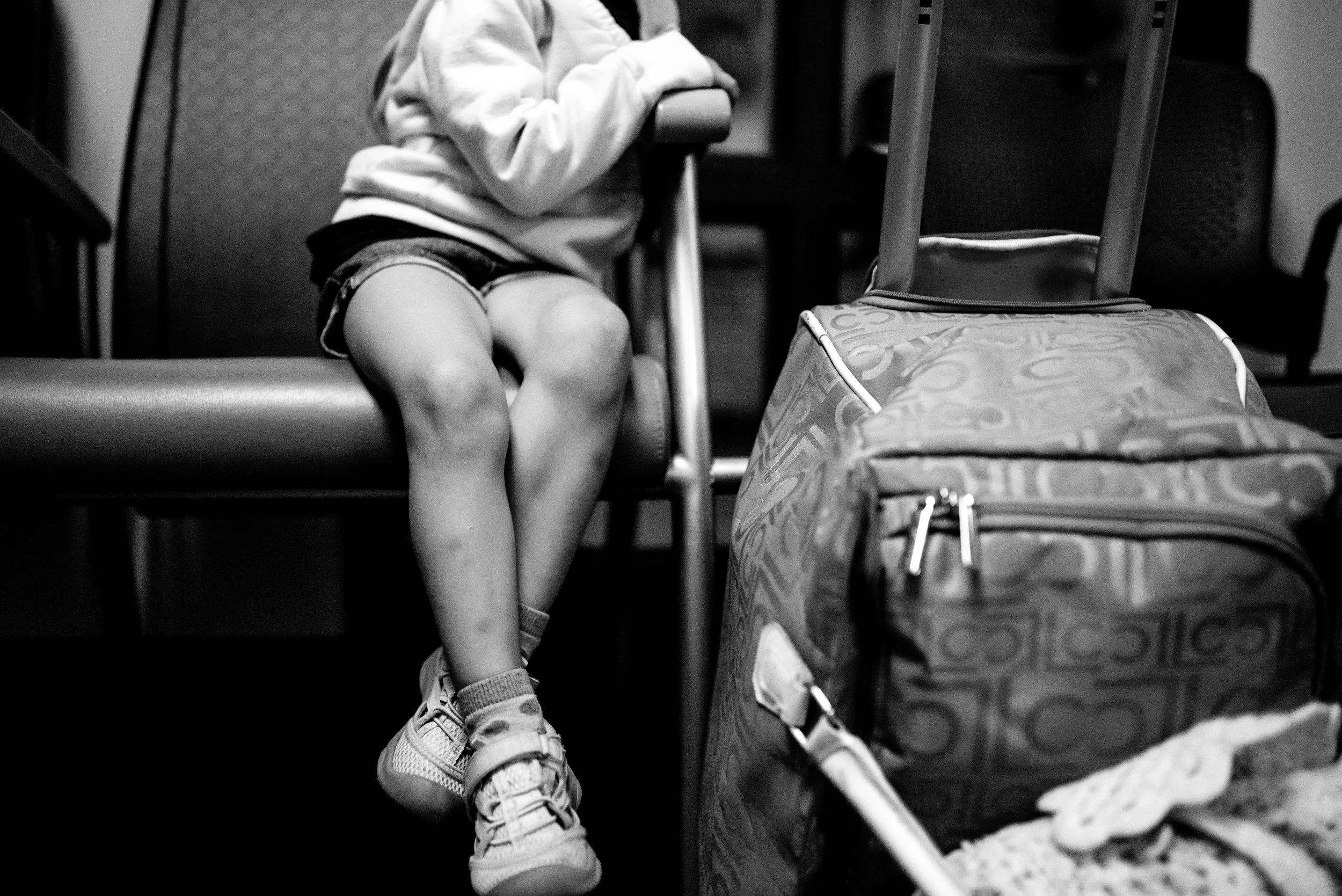Girl waiting room children's hospital heart procedure