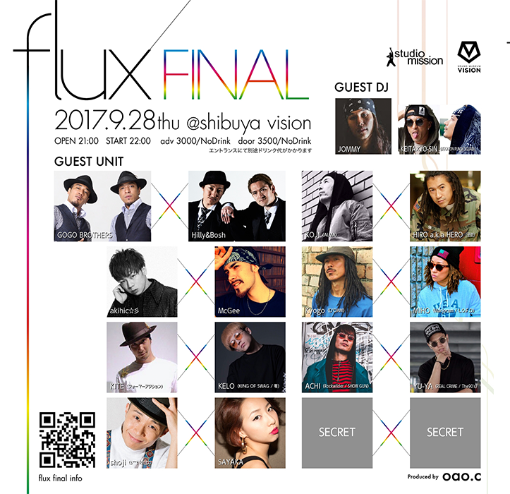 flux FINAL - SEP 28TH 2017 AT SHIBUYA VISION