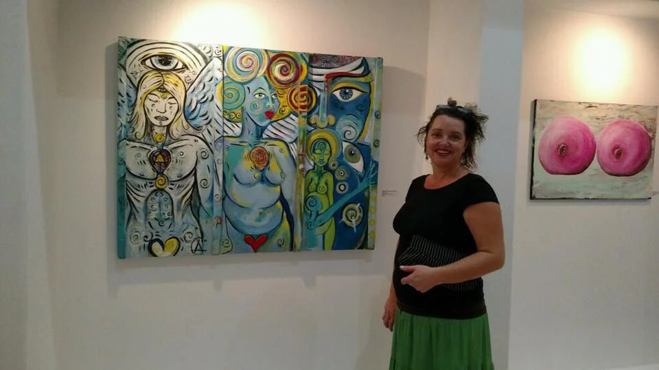 Gina Langston Brewer ’s whimsical and innovative art lifts the spirits of the viewer on sight. An artist who readily makes use of multiple mediums, Gina sees art in unlikely objects and places and facilitates their realization via her unique abilities and talent. Also a poet, Gina will be reading at the Jasper Literary Salon , hosted by Kristine Hartvigsen and located by Ed’s Editions book store.