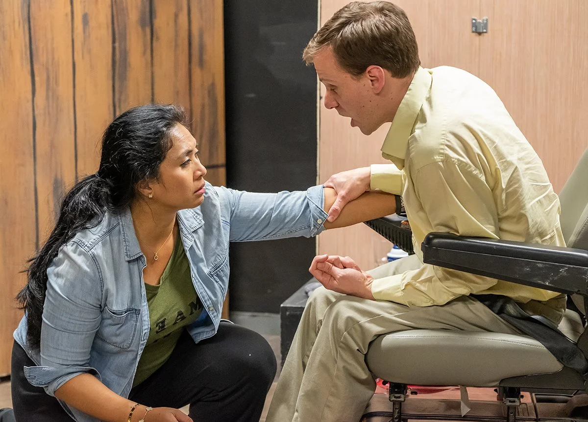 Pictured Ellen Rodillo-Fowler and Bauer Wesetren - photo courtesy of Trustus Theatre