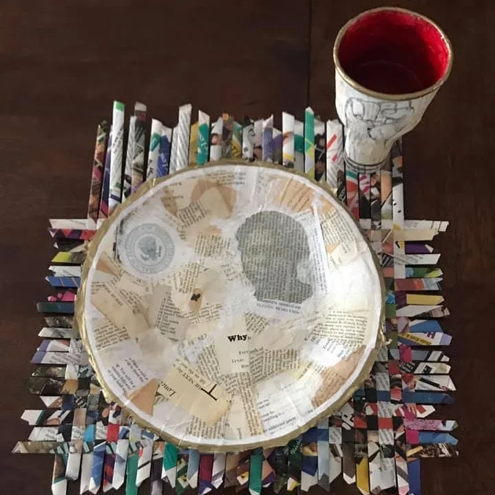 Work in progress: a place setting created by Flavia Lovatelli