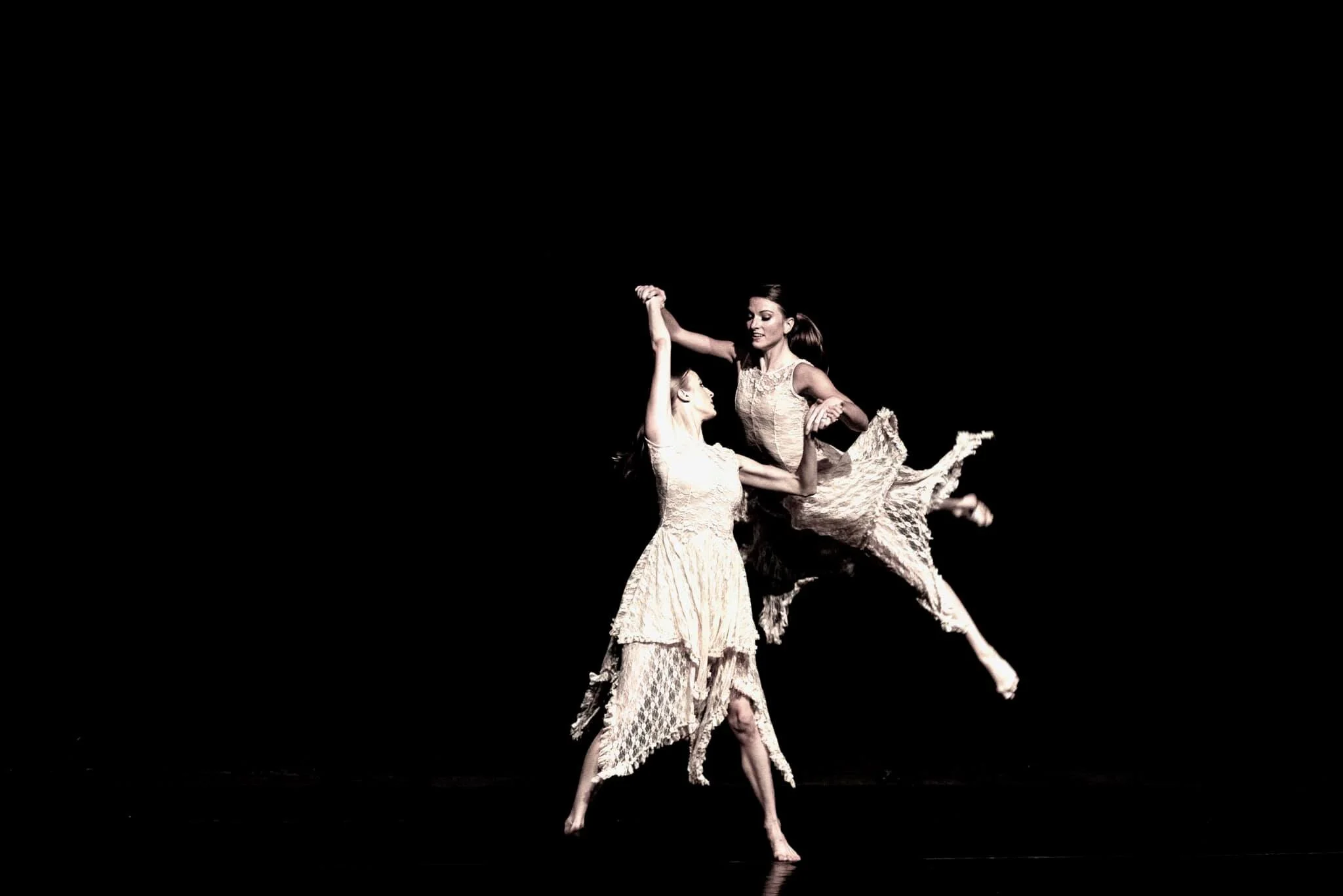 Artist Kevin Kyzer’s photo of dancers Claire Richards Rapp and Bonnie Boiter-Jolley