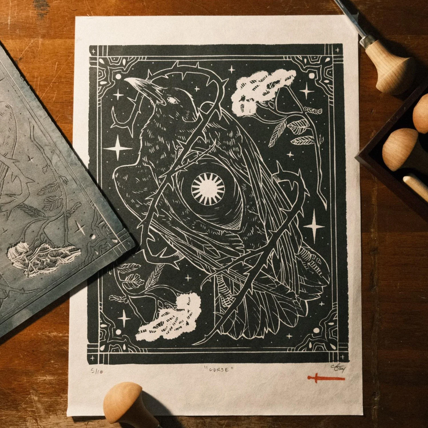 Curse - Linocut Print.jpg