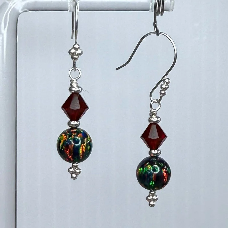 Opal & Crystal Dangles