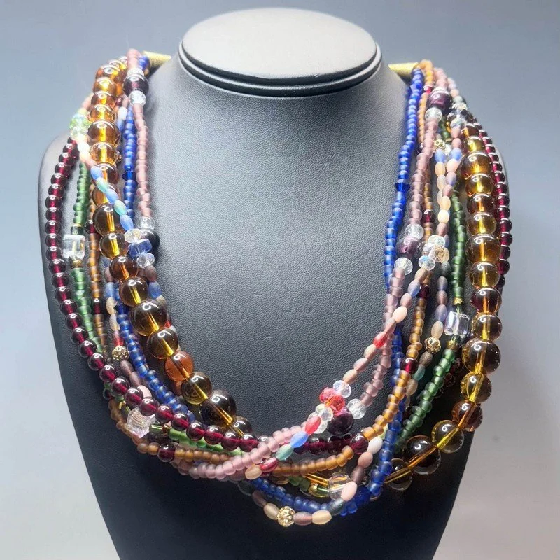 8-Strand Mixed Component Necklace