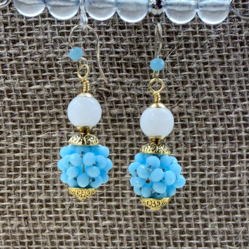 Sky Blue Bubble Dangles