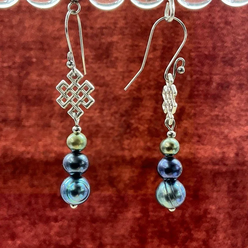 Triple Pearl Dangles
