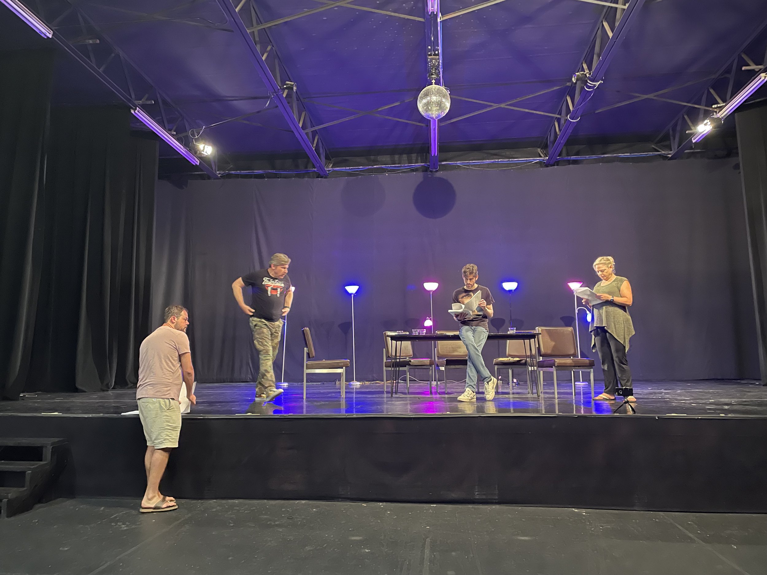  Rehearsal for Moon Swallower the winning play for the Play Right Series in 2022 