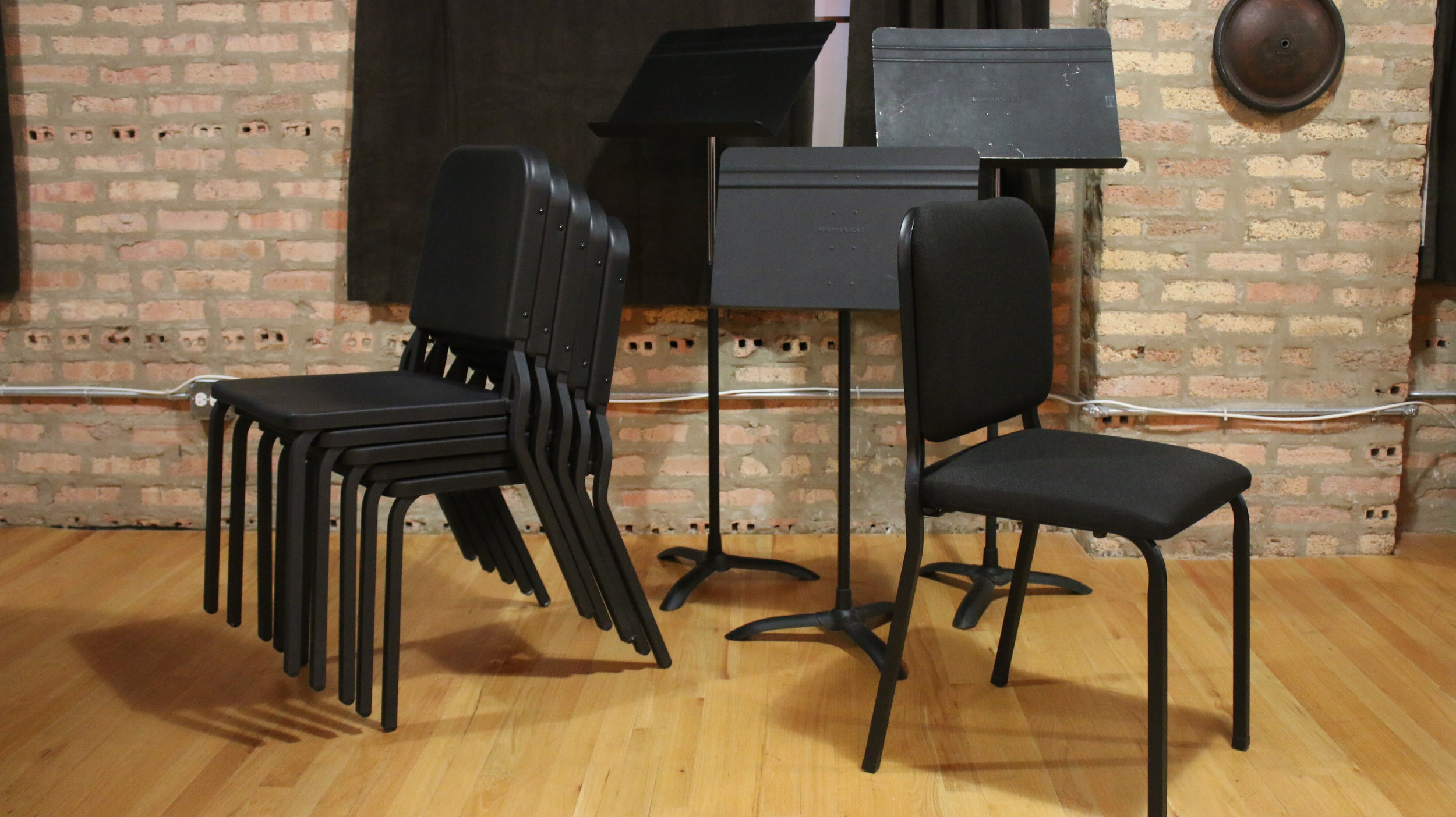 In-Venue Music Stands and Rehearsal Chairs