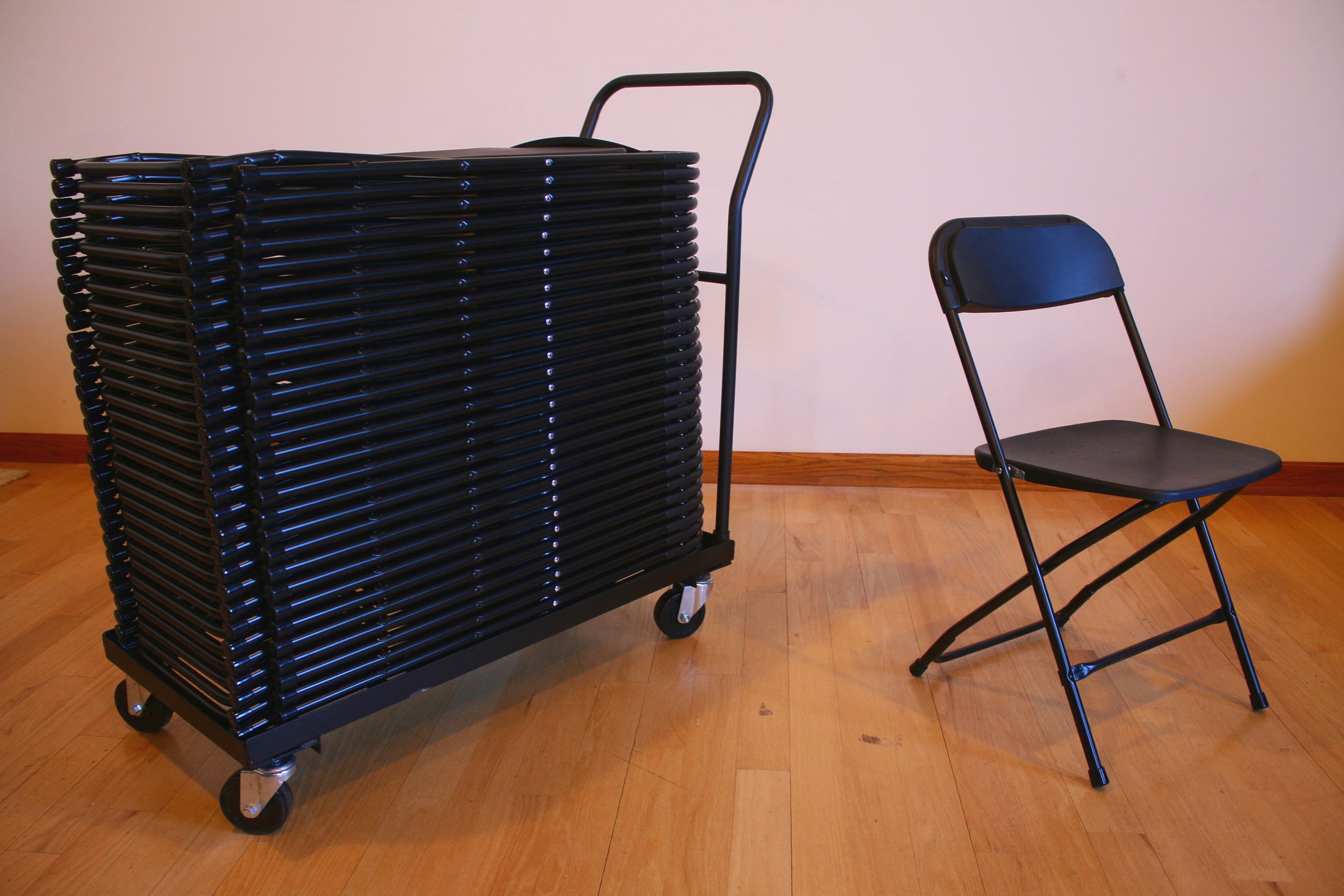 30 additional folding chairs, for seating up to 40 total