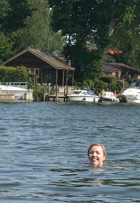 me swimming