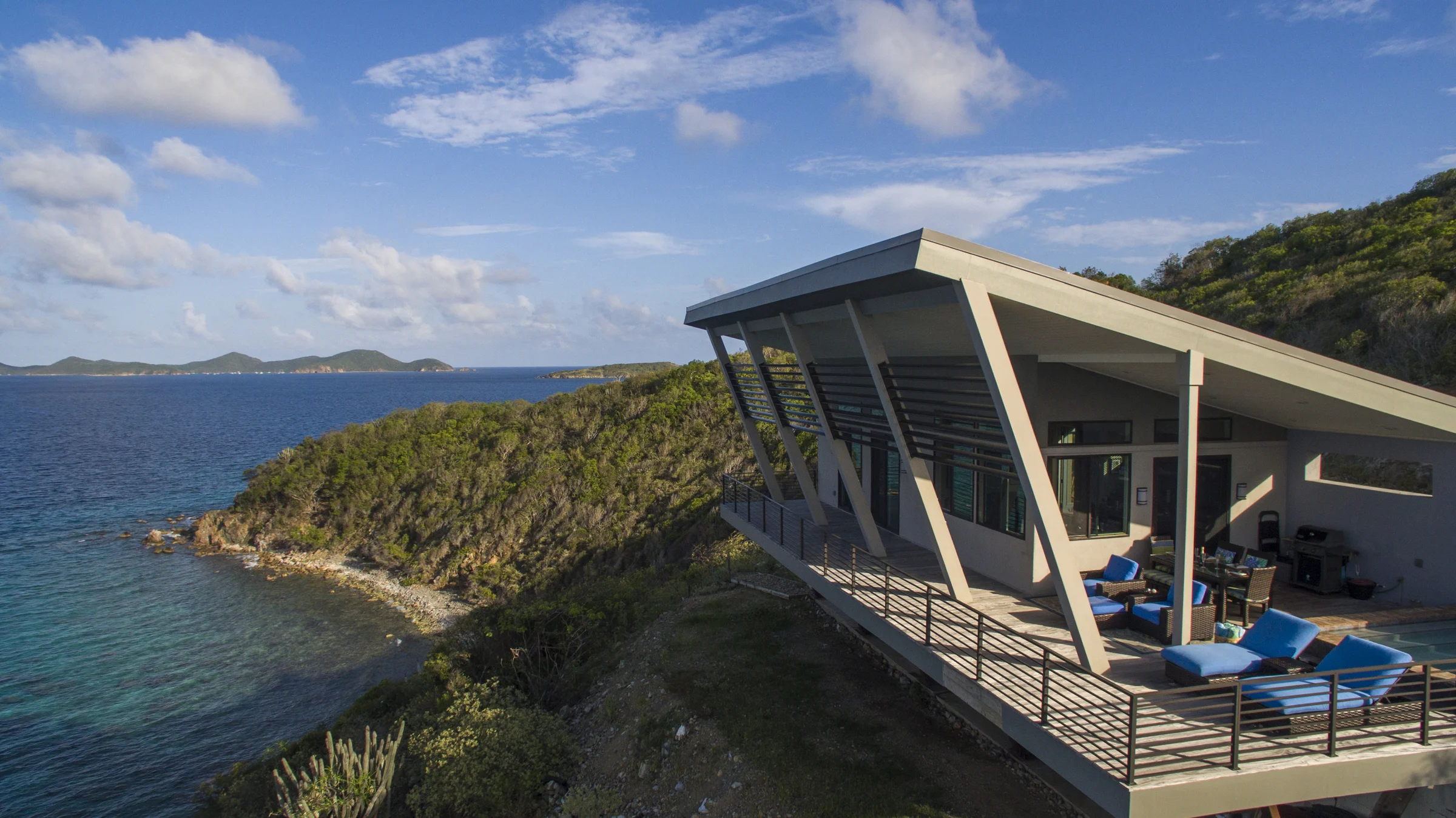 Carney Cottage, U.S. Virgin IslandsThis off-grid, self sustaining cottage is located at the eastern end of St. John on a dramatic site 80 feet above the Caribbean Sea. The building reflects a modern interpretation of traditional island architecture,…