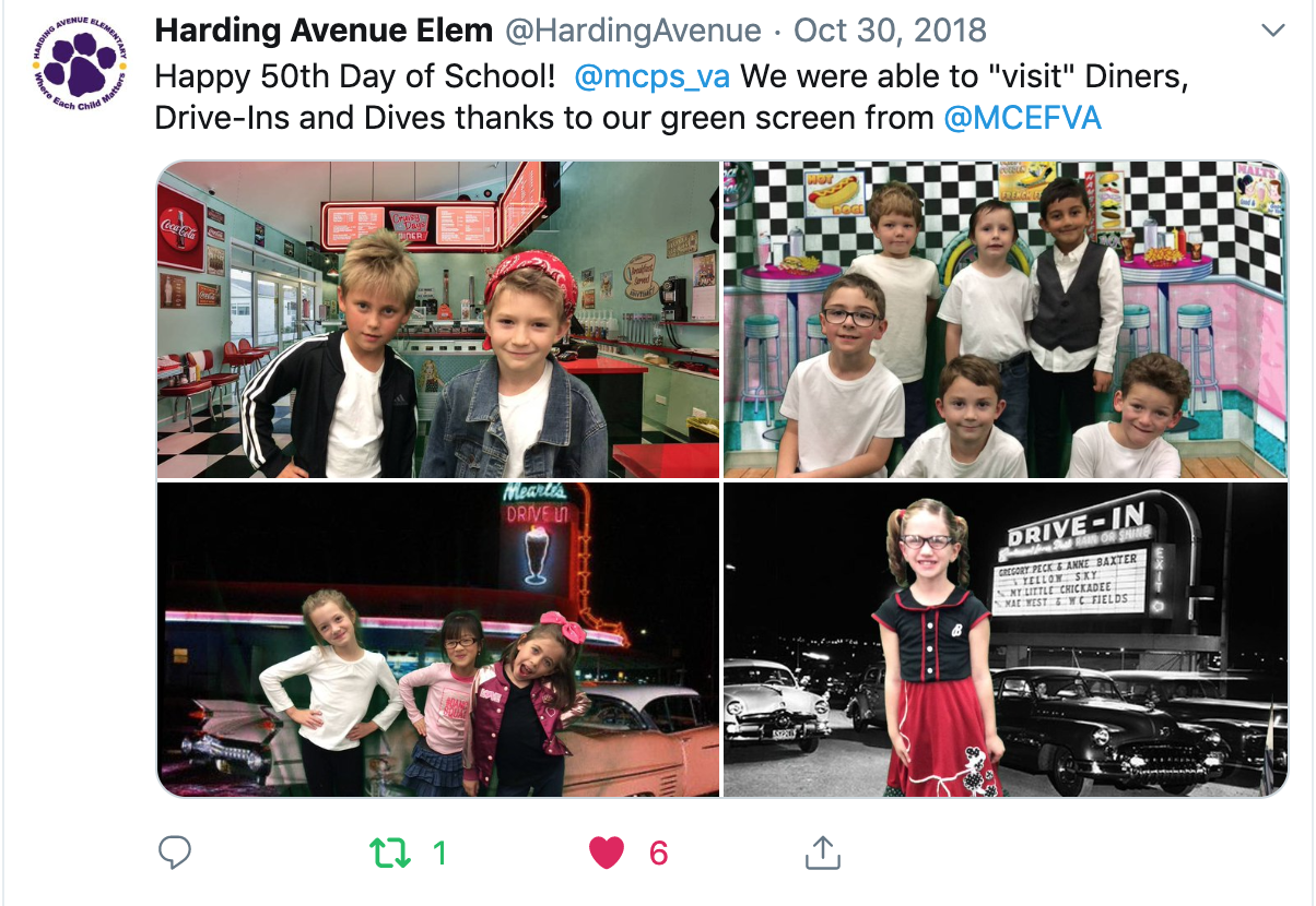 HAES Green Screen Tweet.png