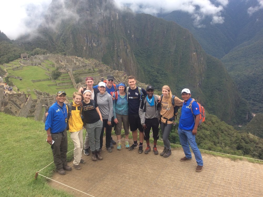 Group of tourists at Machu Picchu, Peru.jpg