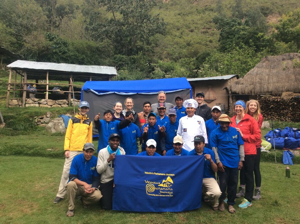 Inca Trail team, trekkers and porters, Peru.jpg