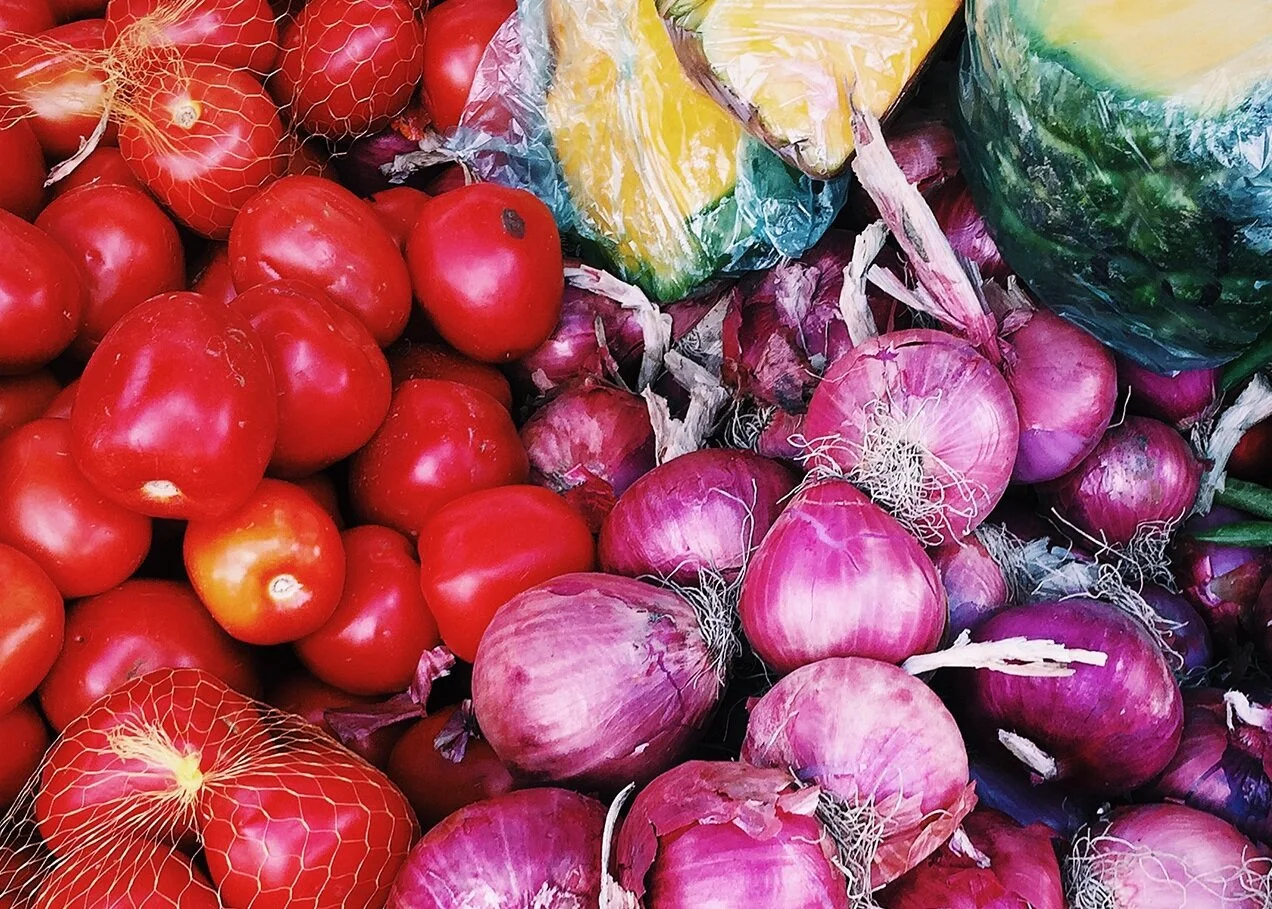 An image of fresh produce from a market on Local food and cooking class, Sacred Valley, Peru