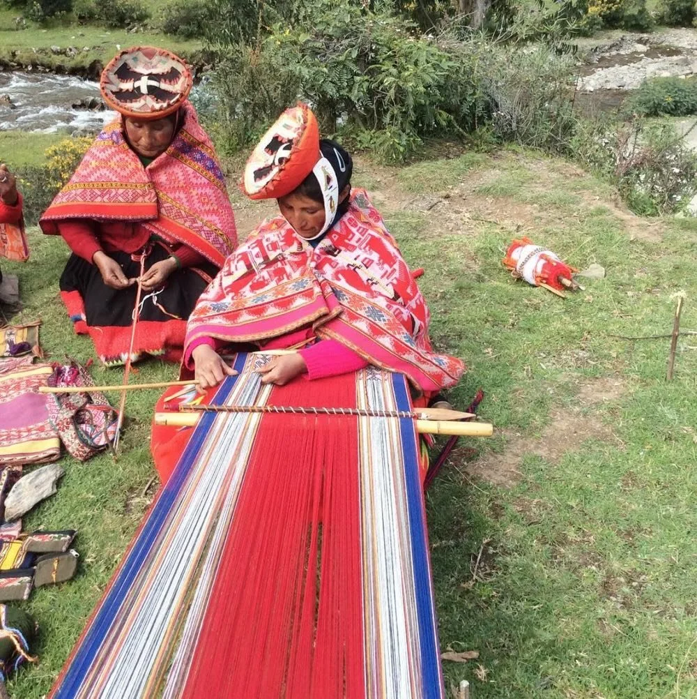 Traditional loom and weaver, Chinchero, Cusco, Sacred Valley, Peru.jpeg