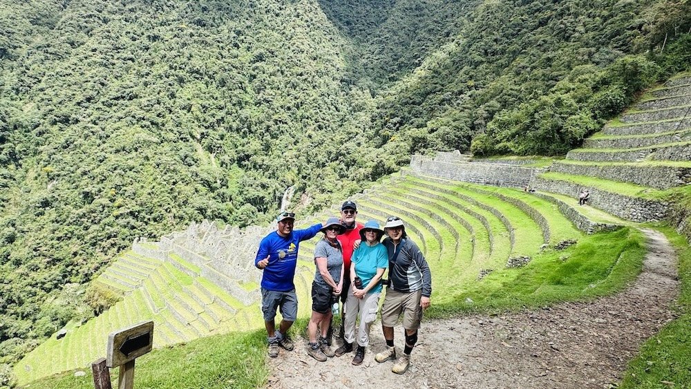 An image of Winya Wayna ruins, terraces, 2 day Inca Trail Hike, Peru