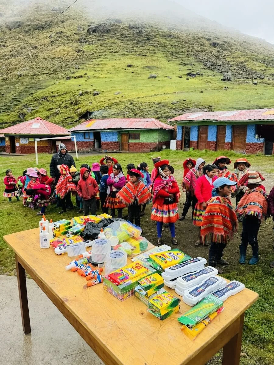 Donating school supplier, Willoc, Ollantaytambo, Peru.jpeg