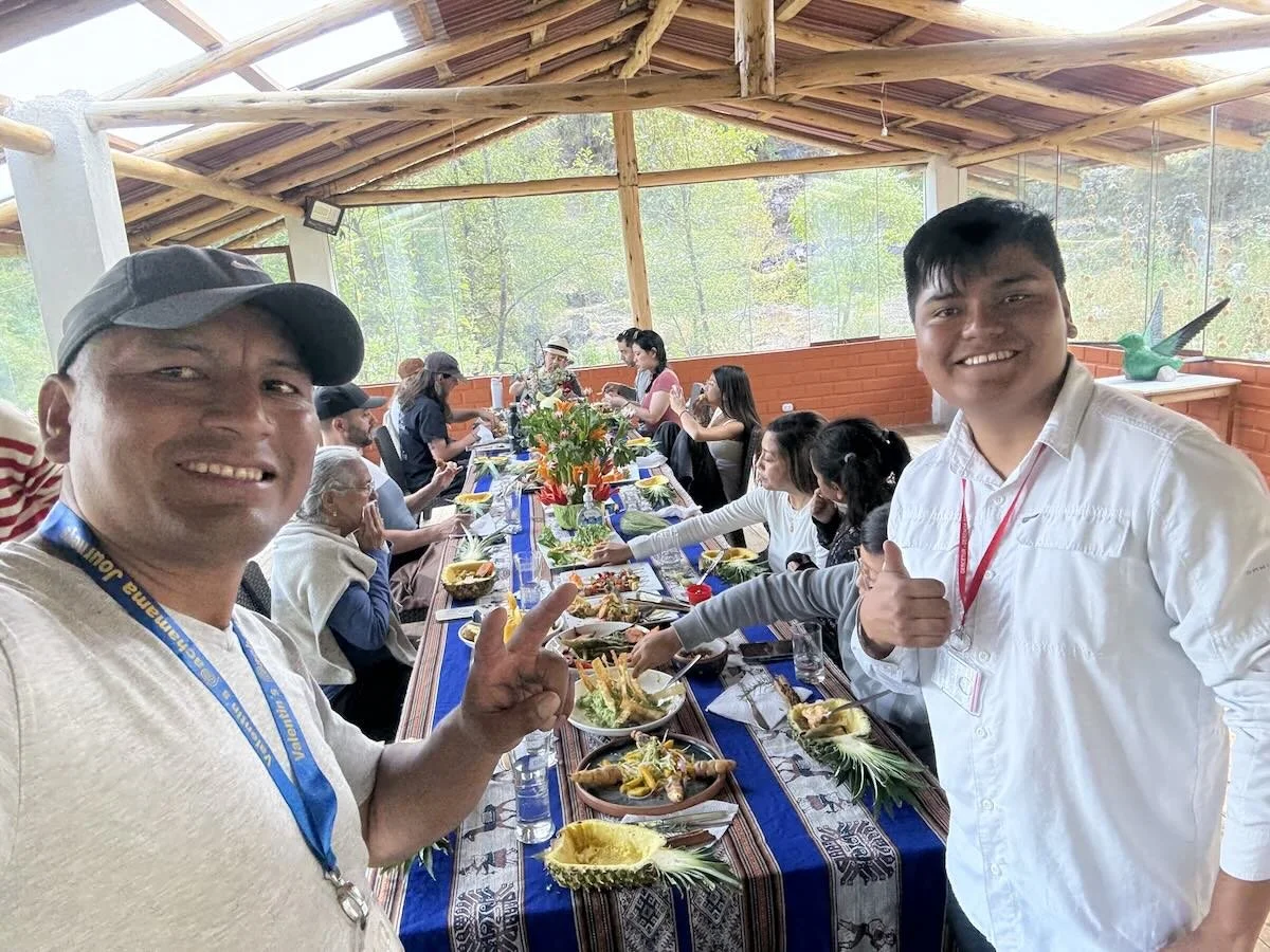 Guides and trekkers lunch, Sacred Valley, Peru.jpeg