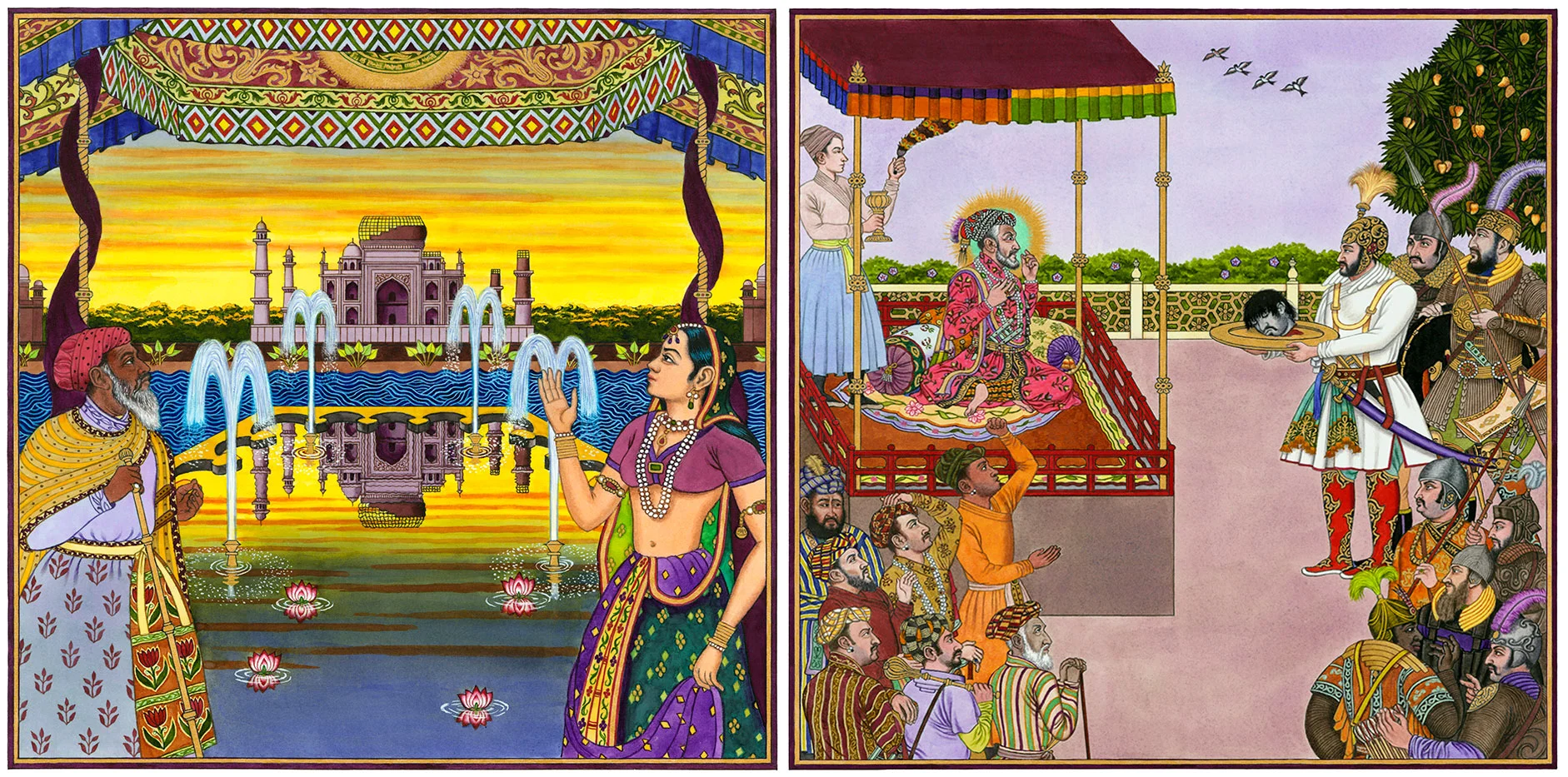 Cover and Interior for the children's book 'Taj Mahal'