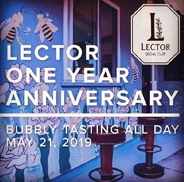 Happy Anniversary, Lector Social Club + Tampa Bay!! 🍾🍾🍾🍾🍾🍾🍾🥂🐝Stay tuned for the next evolution in Natty Wine + Literary Arts + Community Bridging Programs