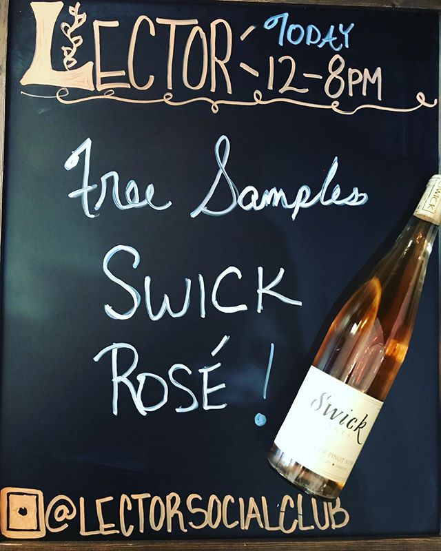 💕It's a Gorgeous Day for Ros&eacute; ! 💕FREE Tasting of @swickwines Today @lectorsocialclub