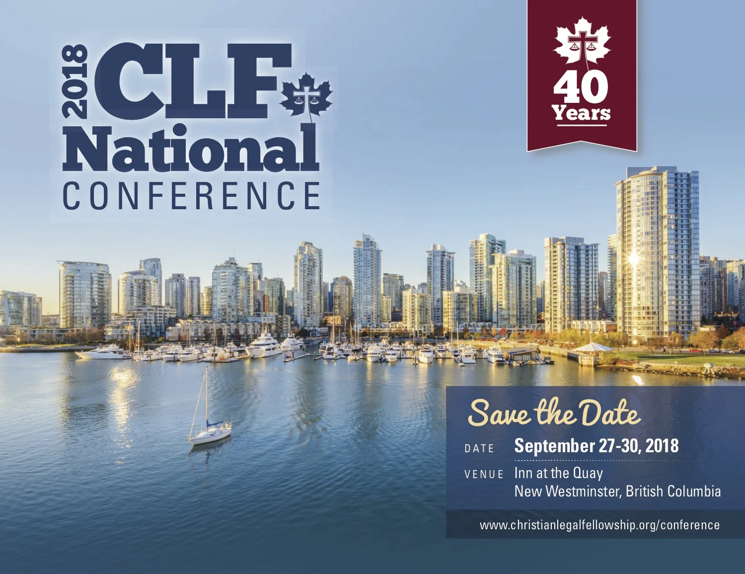 Learn more about CLF's upcoming 2018 National Conference in New Westminster, British Columbia. 