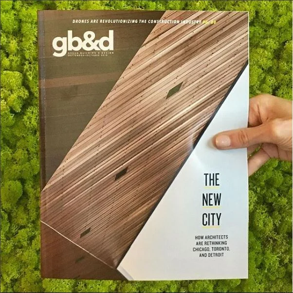 Lumen featured on the cover of Green Building & Design Magazine!