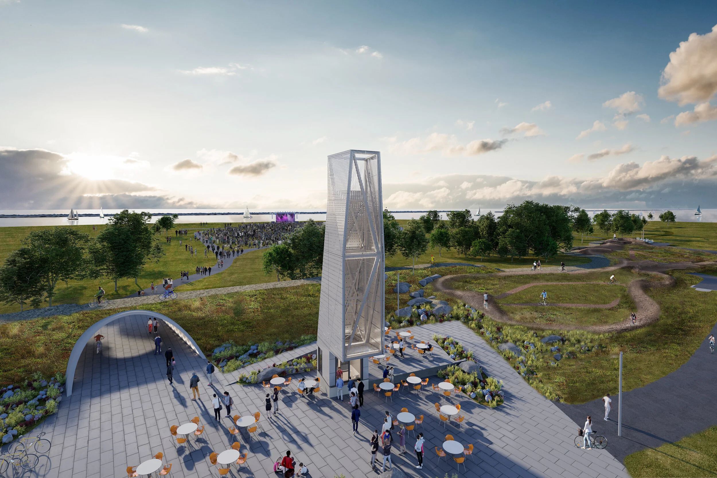 buffalo outer harbor kiosk