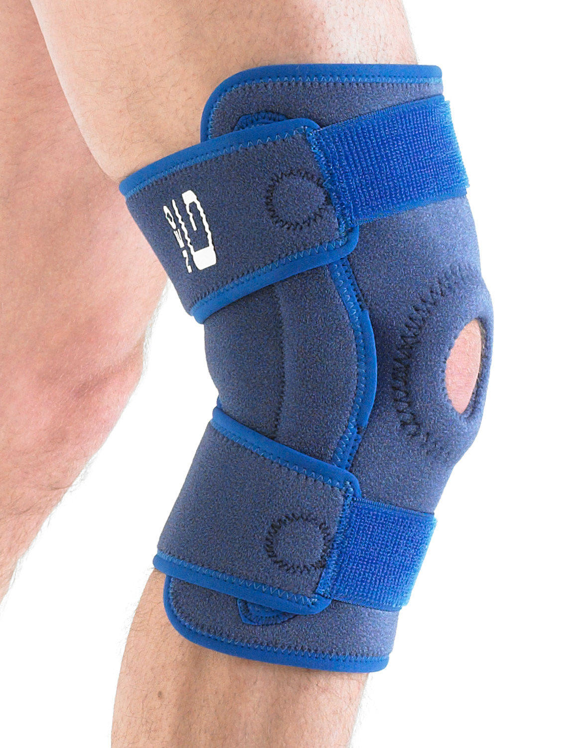 894 - HINGED OPEN KNEE SUPPORT Weight bearing pressure during movement is more evenly distributed over the joint helping with arthritic and meniscus pain.