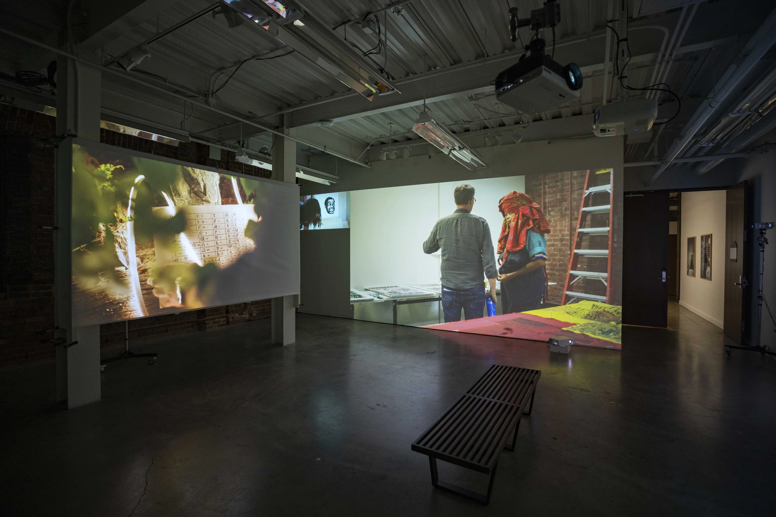 echoes - multi-channel video installation McColl Center 2025