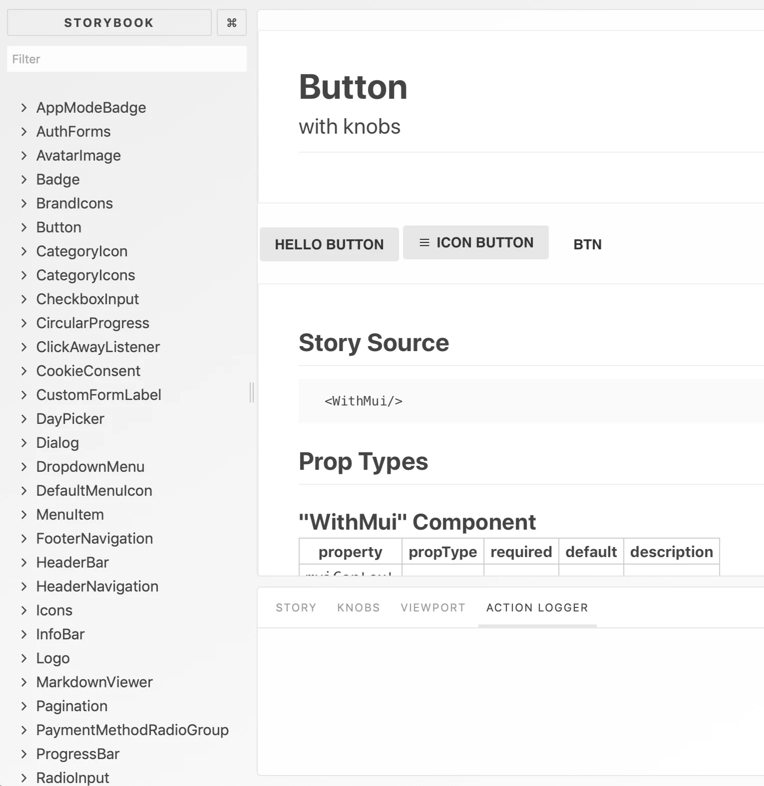 Building design system on Storybook