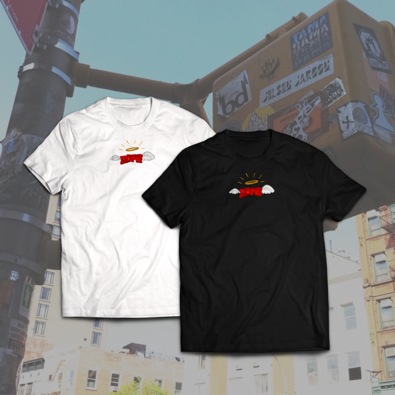 "RIP DOPE" TEES - (BLK &amp; WHT)
