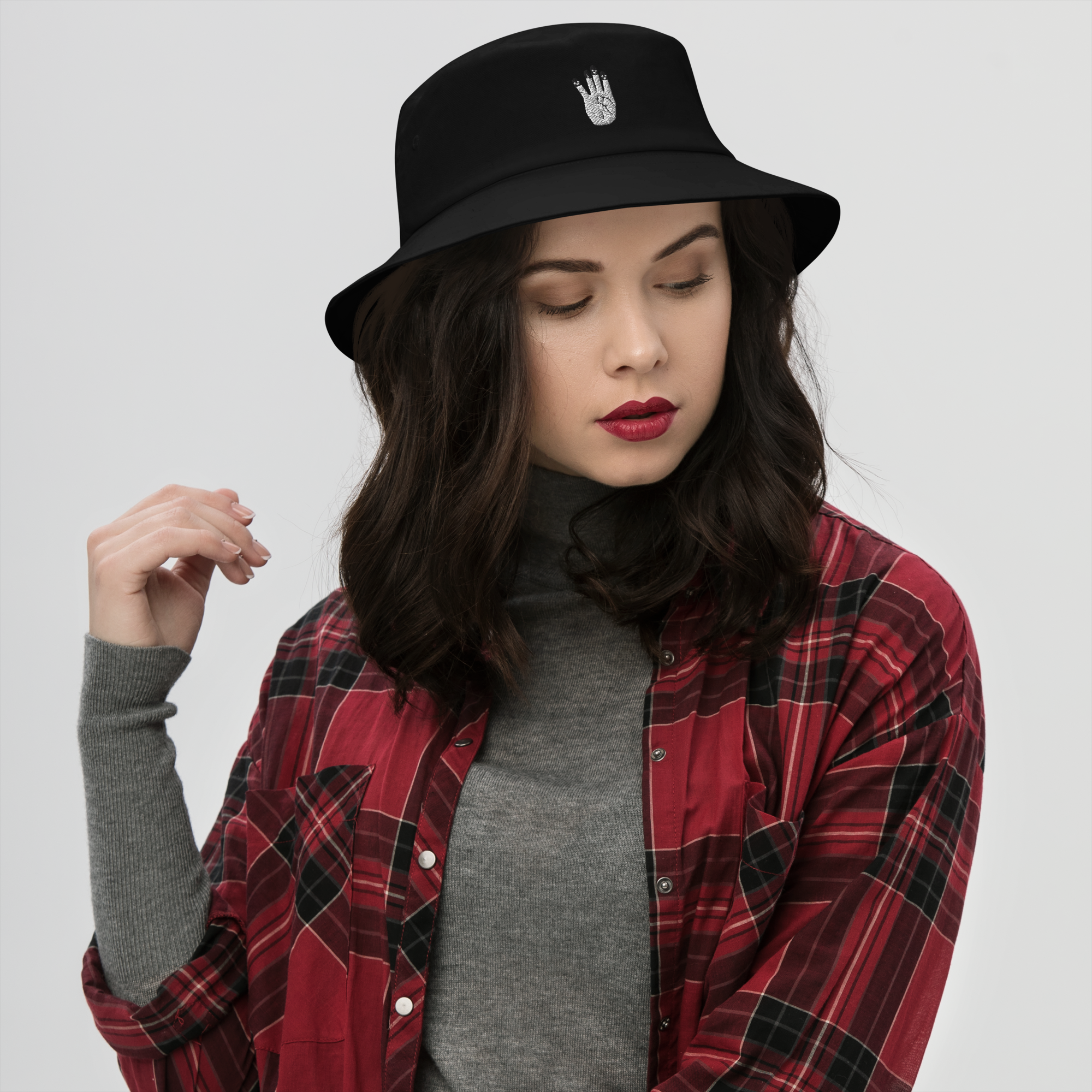 bucket-hat-i-big-accessories-bx003-black-front-6abc4ad857c00.png