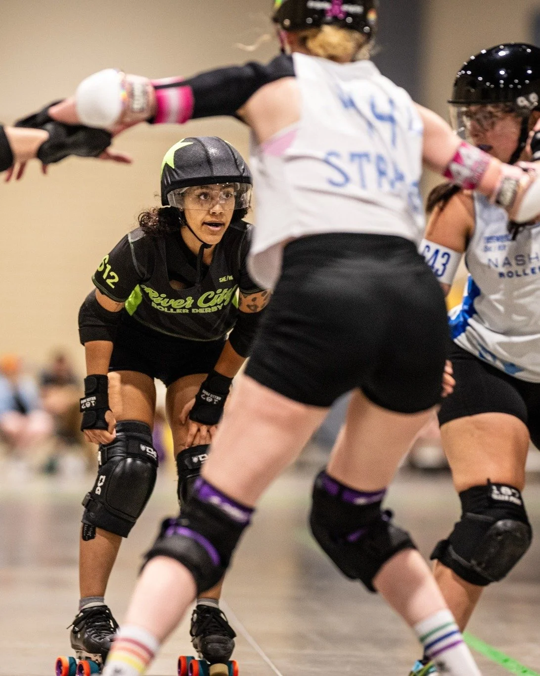 👉Our next home game is less than a month away!😱
It's been a while since we've seen you track-side 🥺 So here's some photos from our last couple of home games ✨as a treat✨ to hold you over until we play @chattanoogarollerderby at @grccinsta on Septe