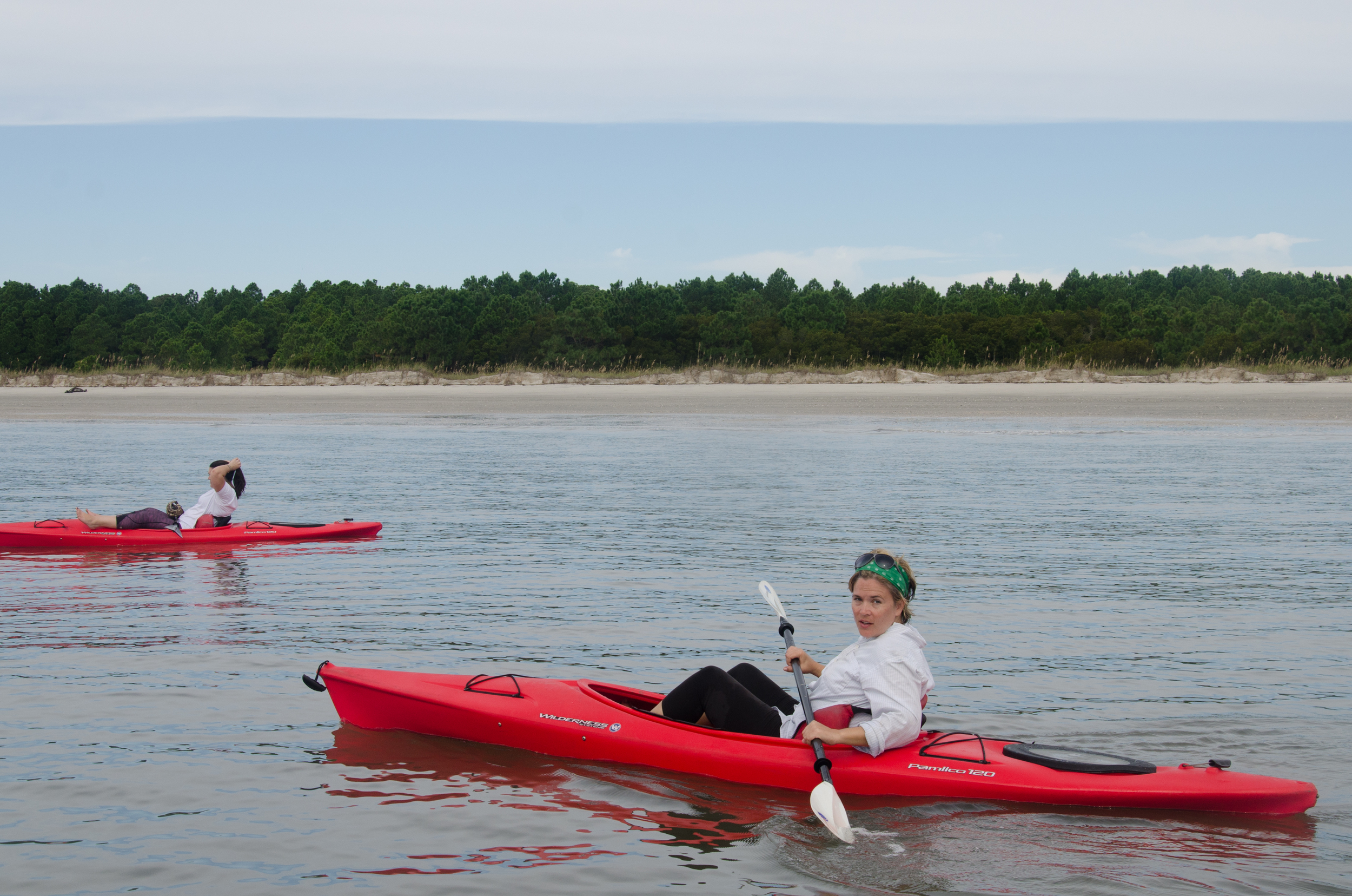Kayaking around Edisto Island.