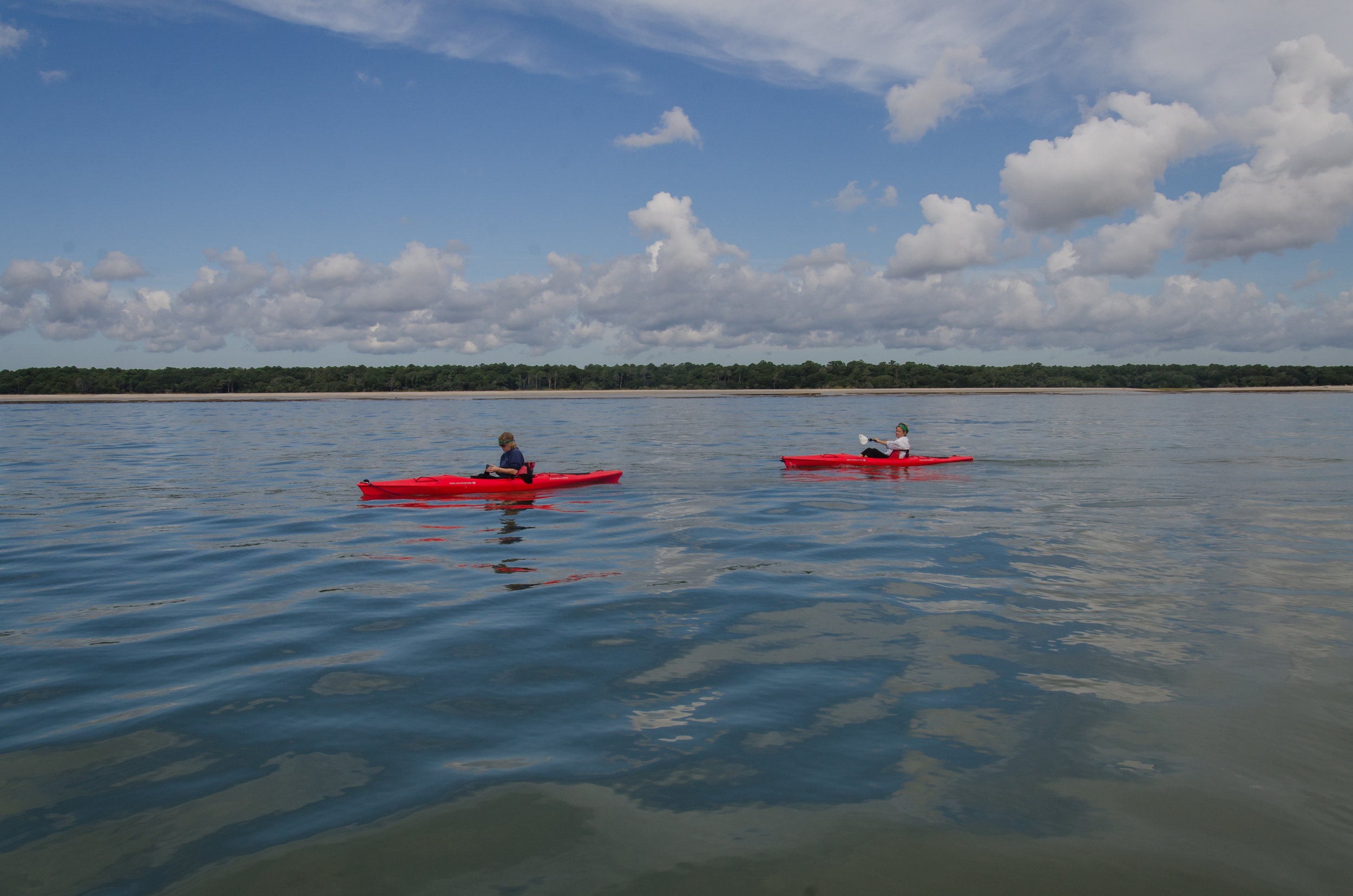 Circumnavigating Edisto Island via kayak.