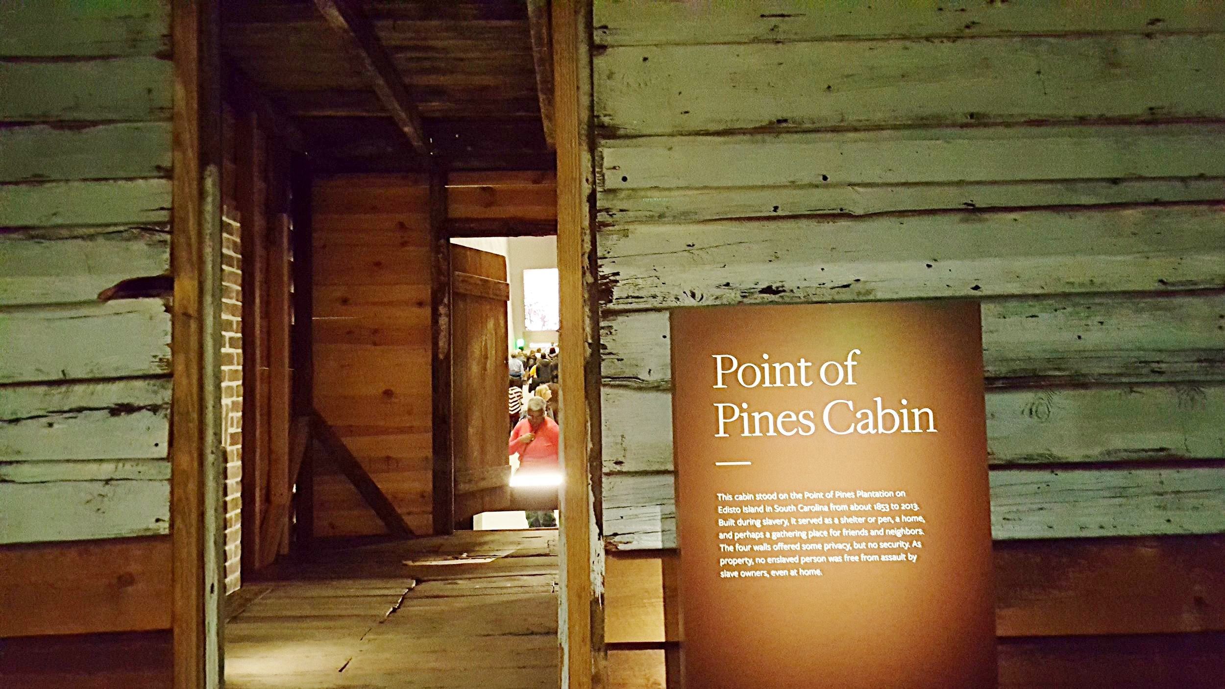The Cabin now stands as center focal point inside the new Smithsonian Museum