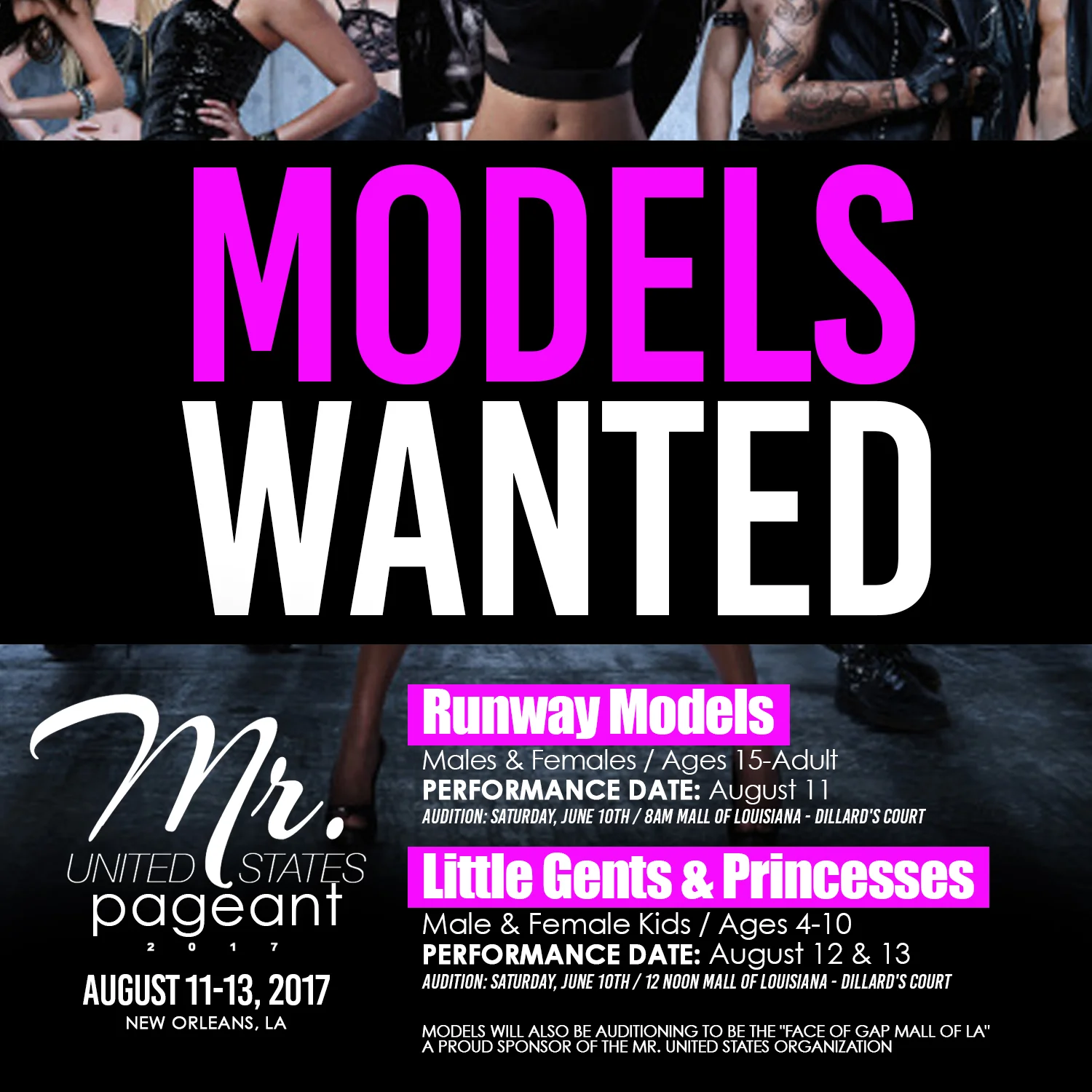 MUS Models Casting Call