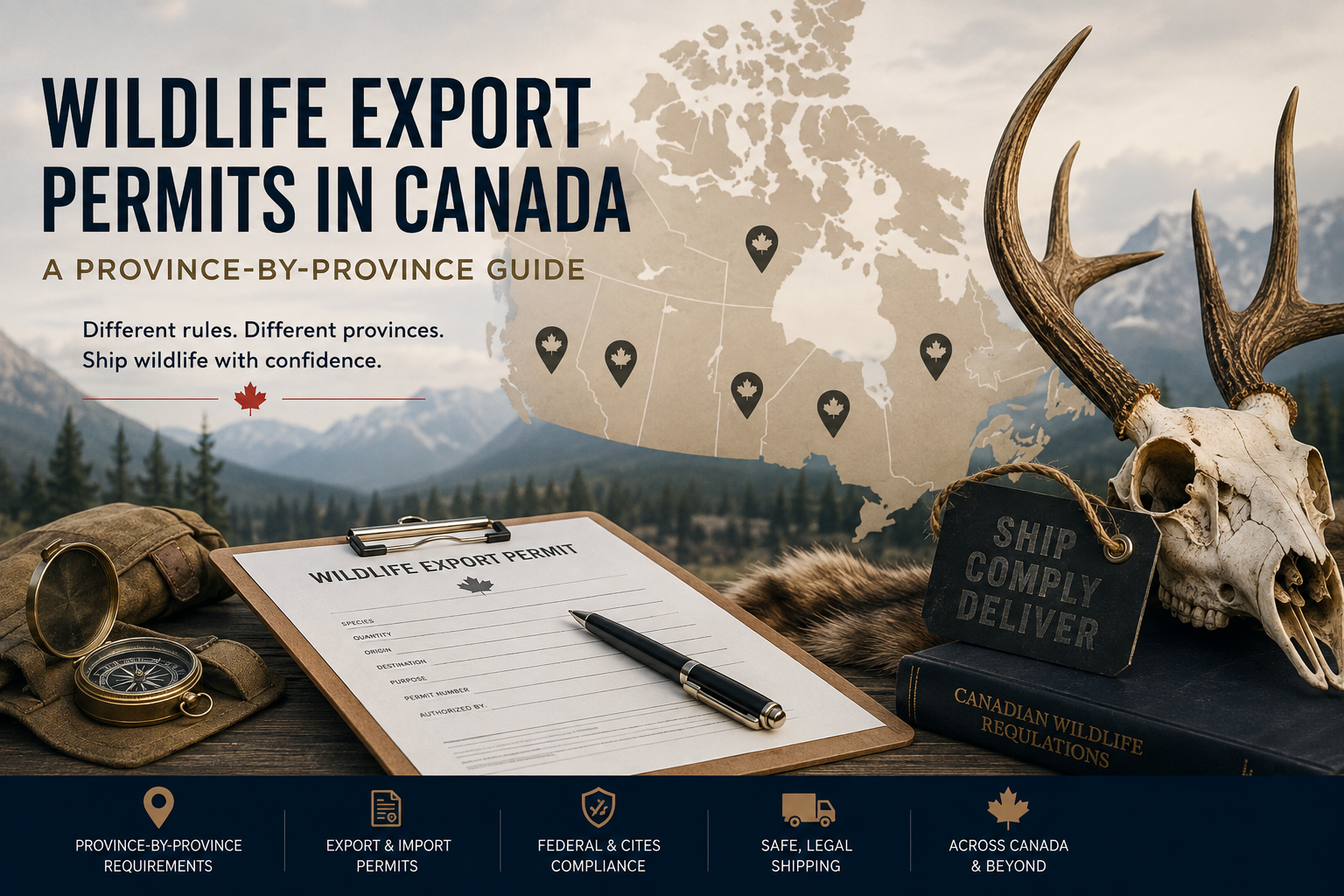 Wildlife Export Permits in Canada: A Province-by-Province Guide for Hunters, Taxidermists &amp; Wildlife Shippers