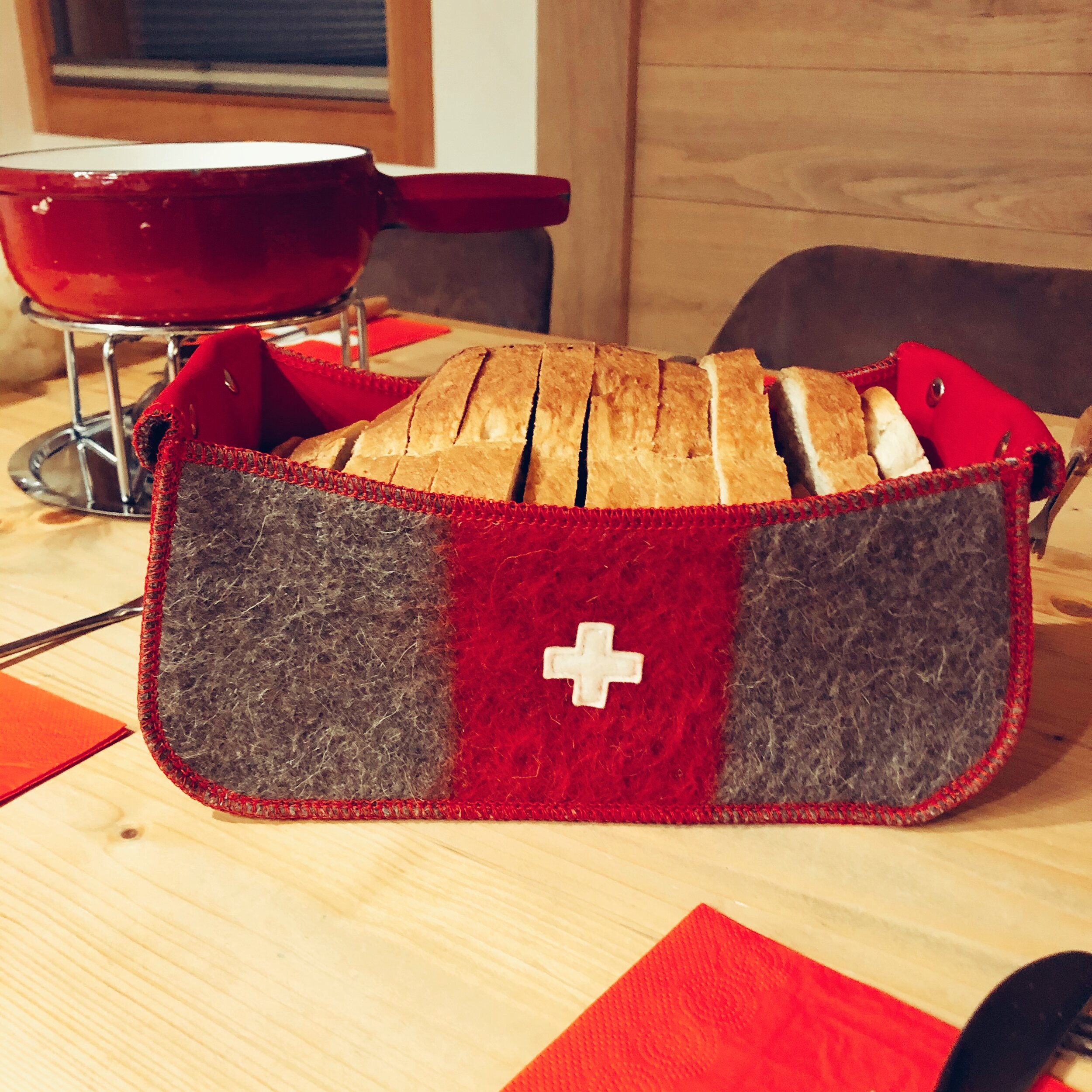 Bread Basket Swiss Army Blanket VACHEMENT SUISSE