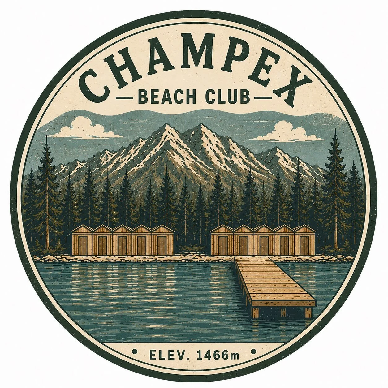 New vinyl stickers celebrating Champex-lac&rsquo;s unique lake life and new amenities! 💧⛰️
.
.
.
#champex #lakelife