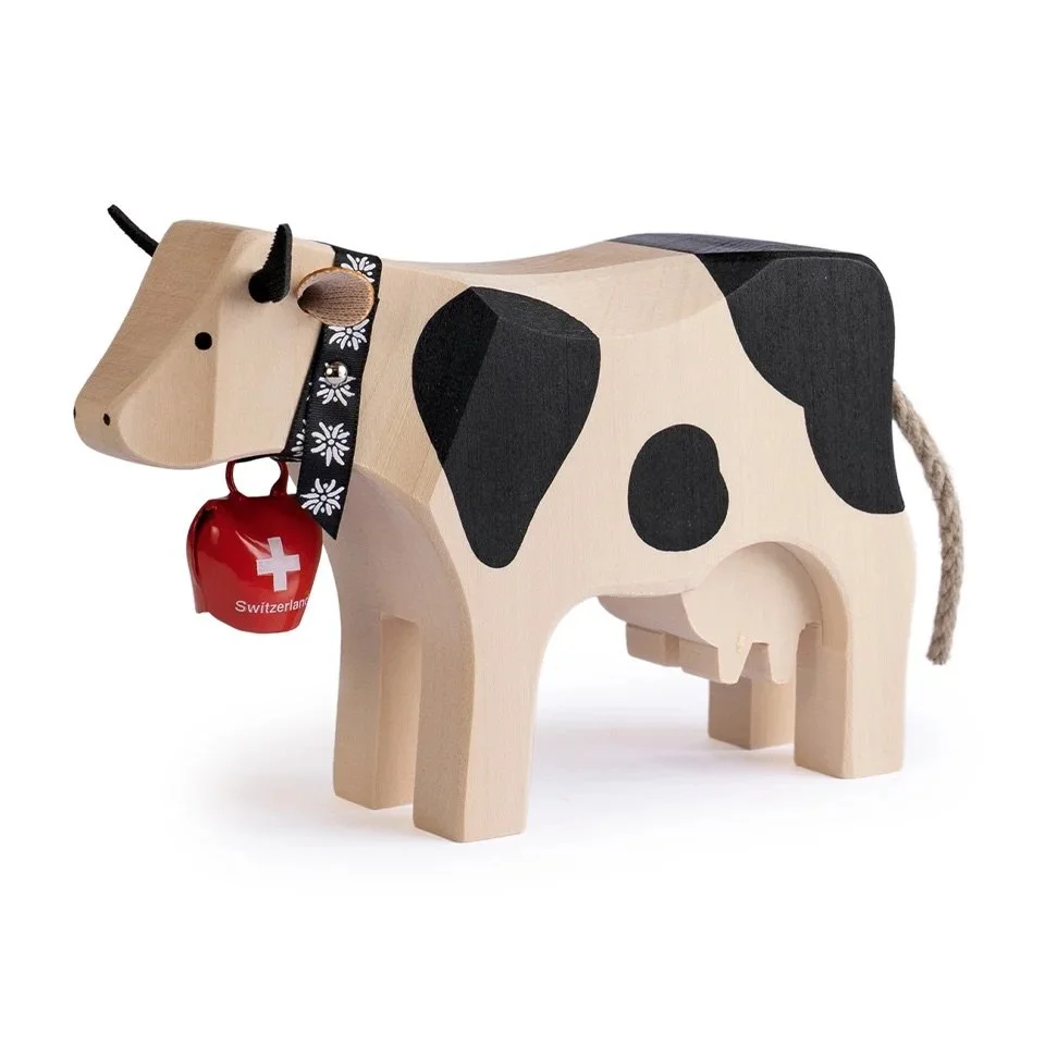 Cow with Swiss bell