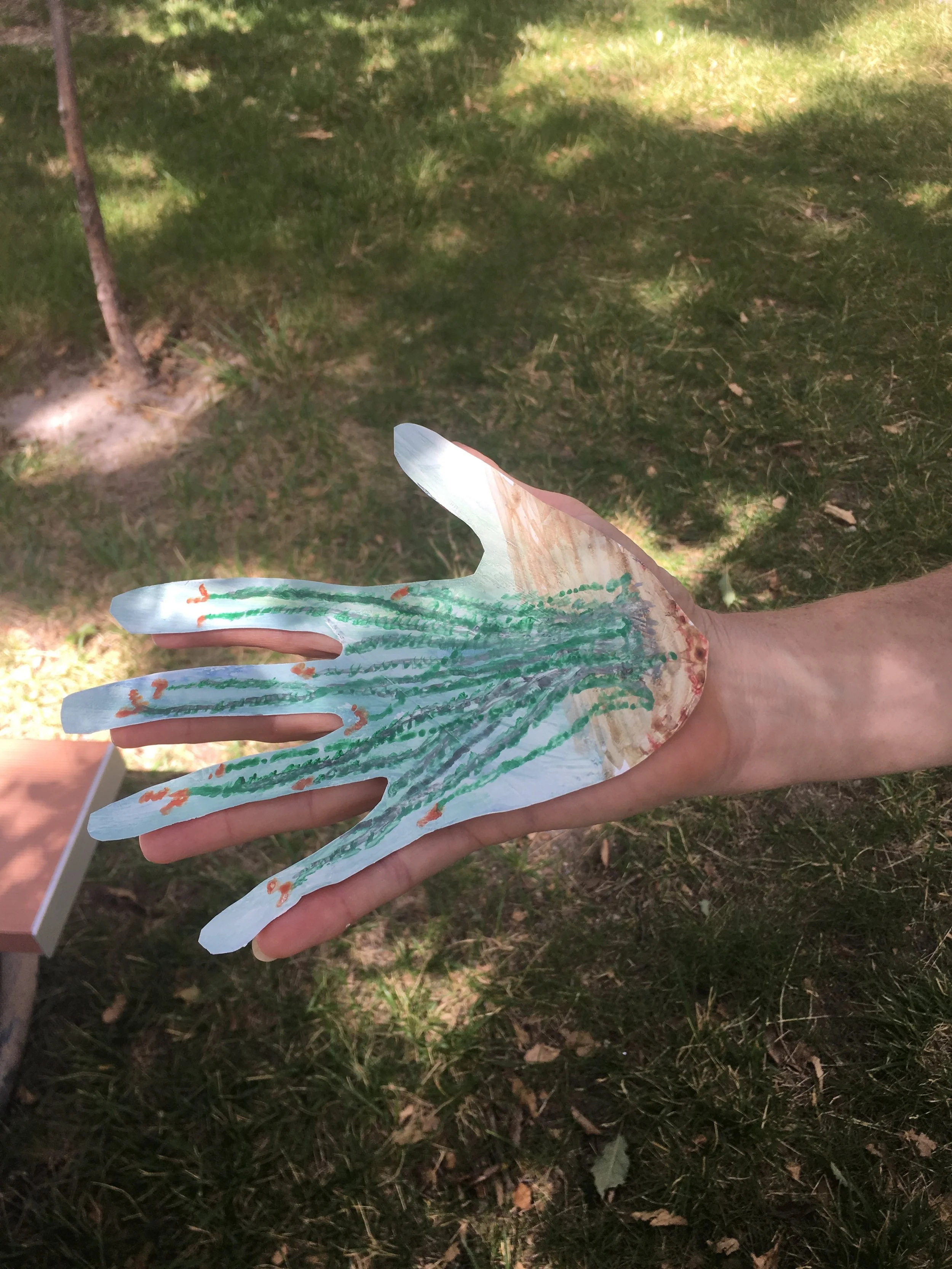 Jenny's artistic hand blooming with life