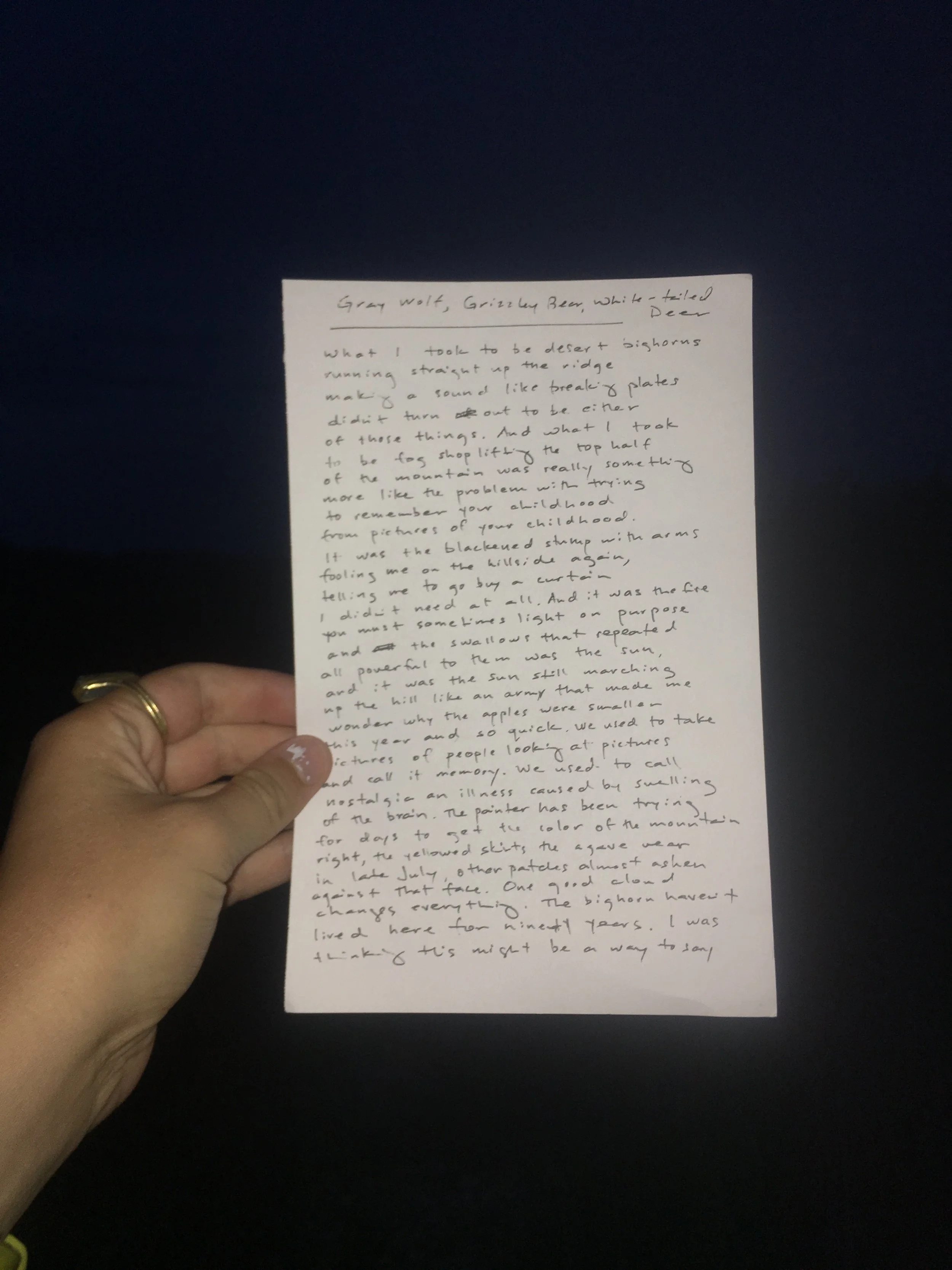 Handwritten poem Jenny gave to me!!!! (Still can't get over it!)